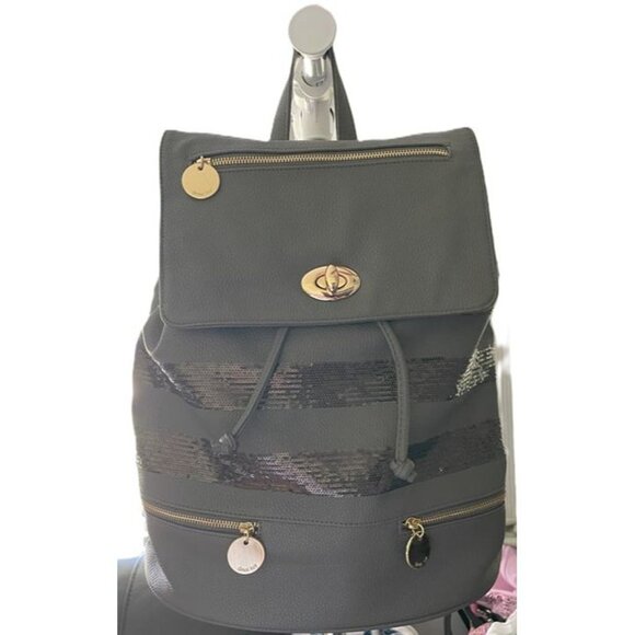 DEUX LUX Backpack GRAY/GOLD ACCENTS - Picture 3 of 3